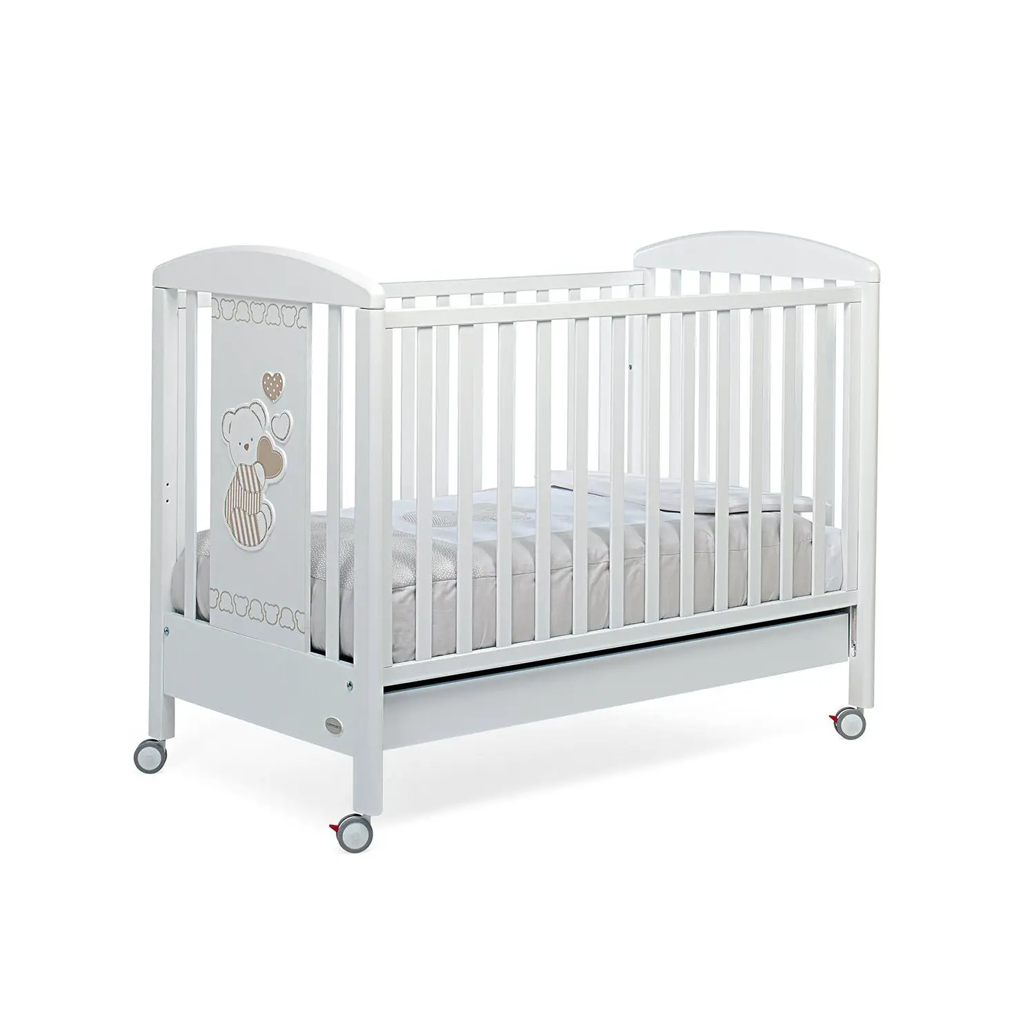 Lettino Dolcecuore Bianco con sponda regolabile – Foppapedretti - collezioni