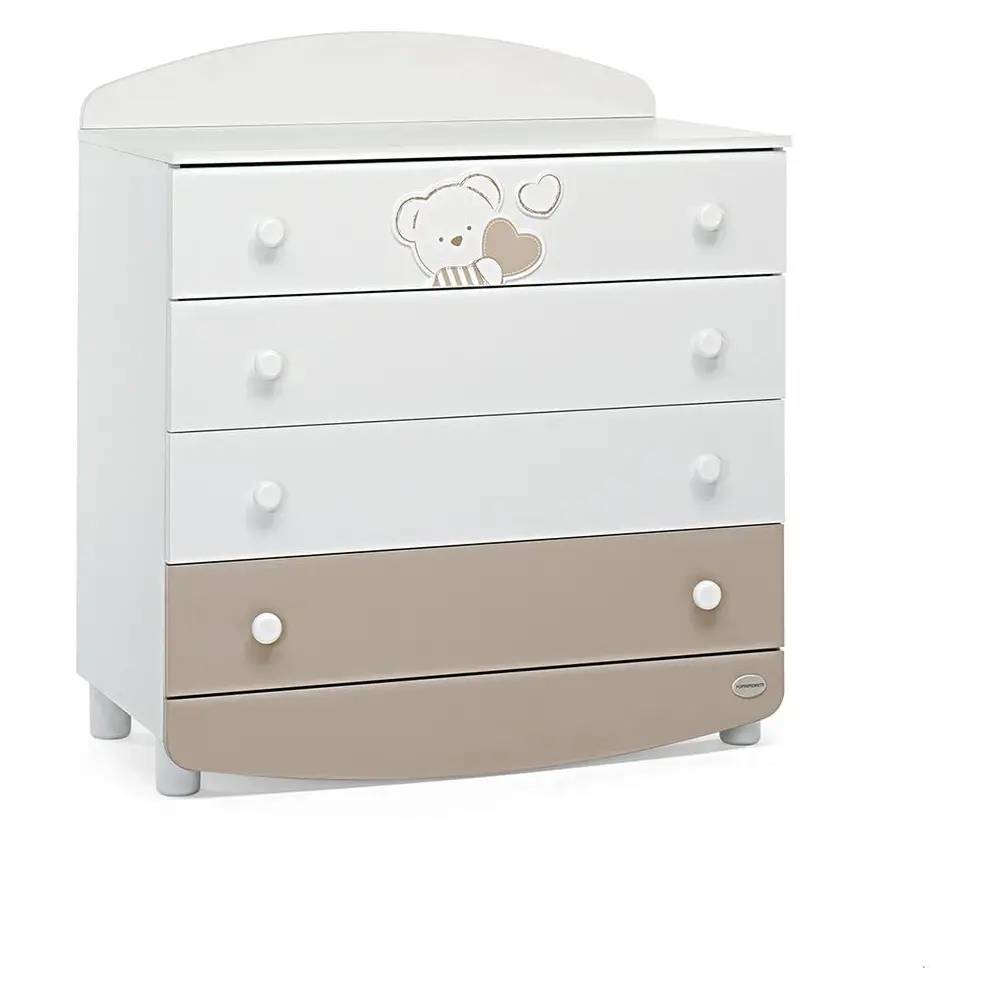 Cassettiere Dolcecuore Bianco Tortora Foppapedretti - collezioni