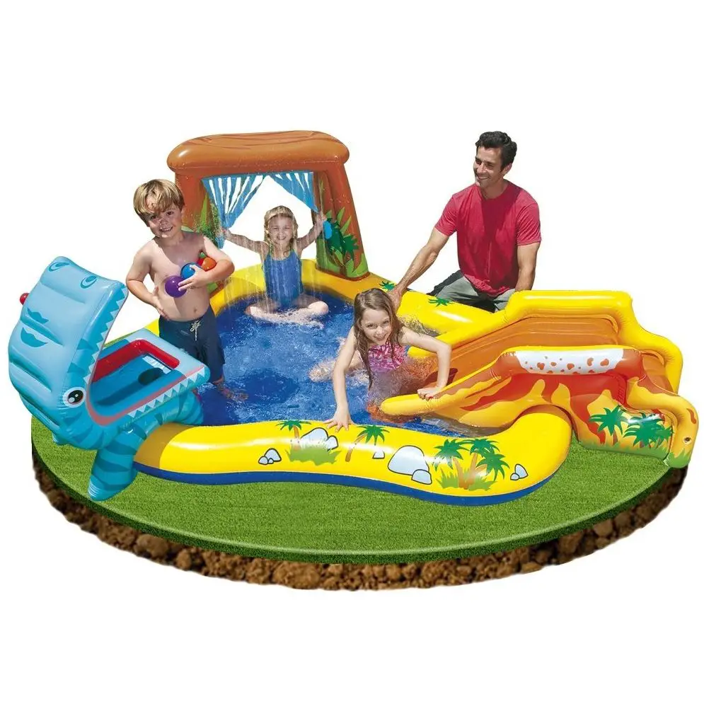 PISCINA PLAYGROUND DINOSAURU 249X191X109 CM - estivo mare