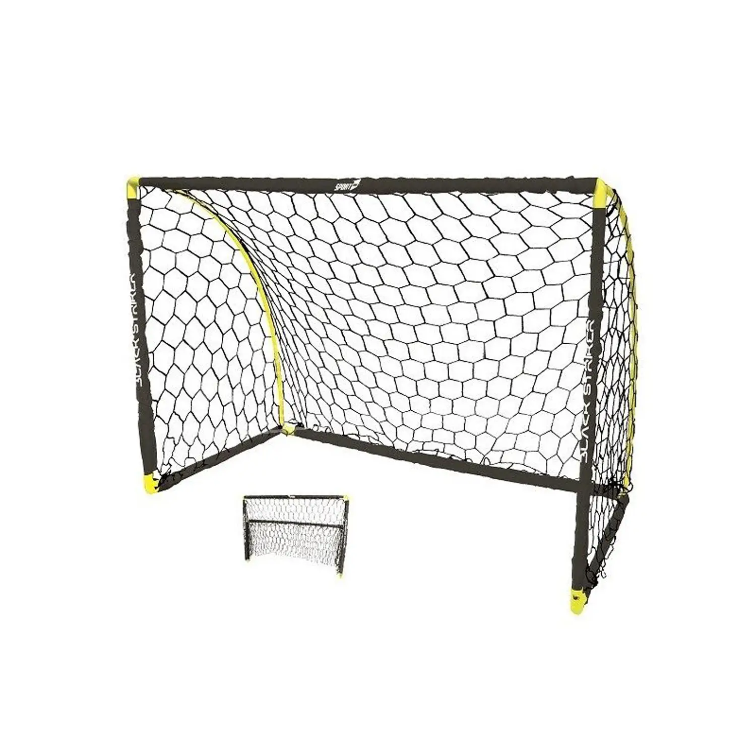 Porta Calcio “Black Striker” Salvaspazio – Set Portatile per Gioco Indoor e Outdoor - Attrezzature sportive