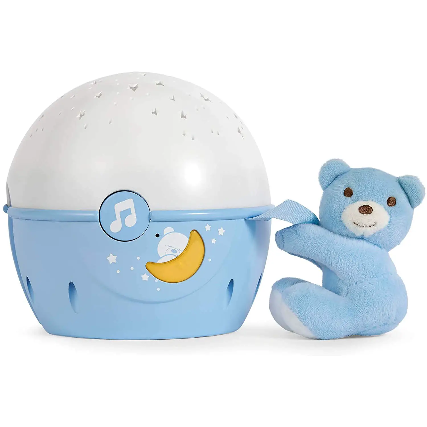 Chicco Next2Stars Luce Notturna Blu con Pupazzo – Proiettore per Neonati - giochi da viaggio