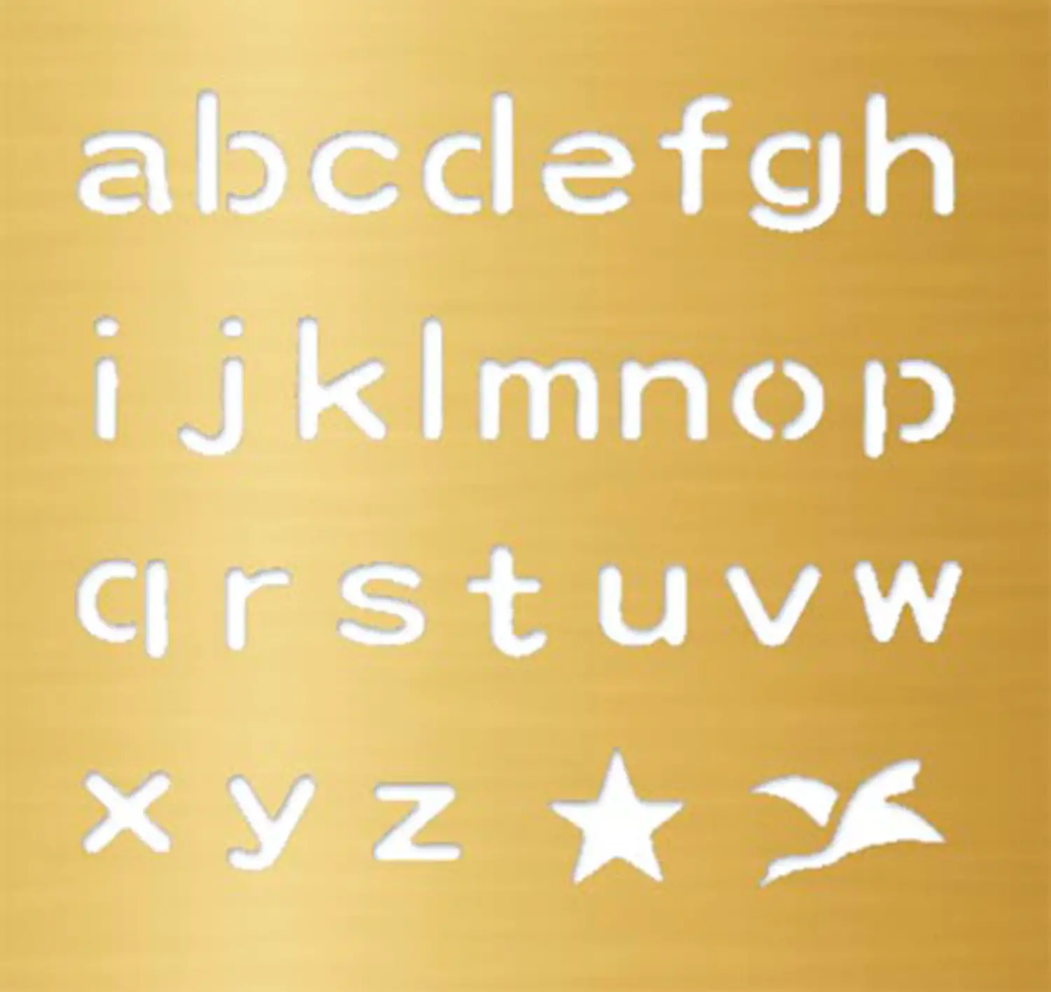 Mascherine Embossing Alfabeto Minuscole - Embossing e fustelle