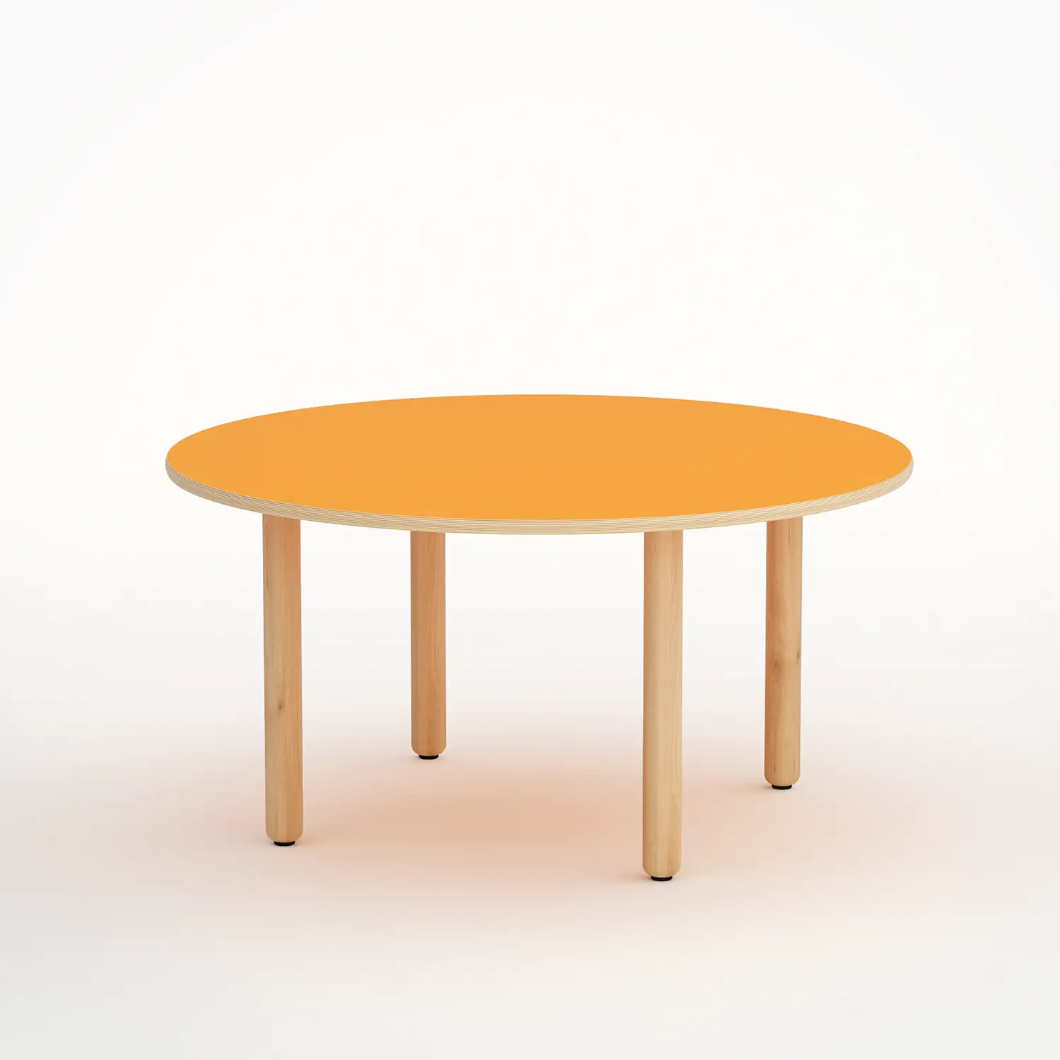 TAVOLO ONDA CIRCOLARE H 58 CM - MISURA 3 - ARANCIO - Cattedre e tavoli lavoro