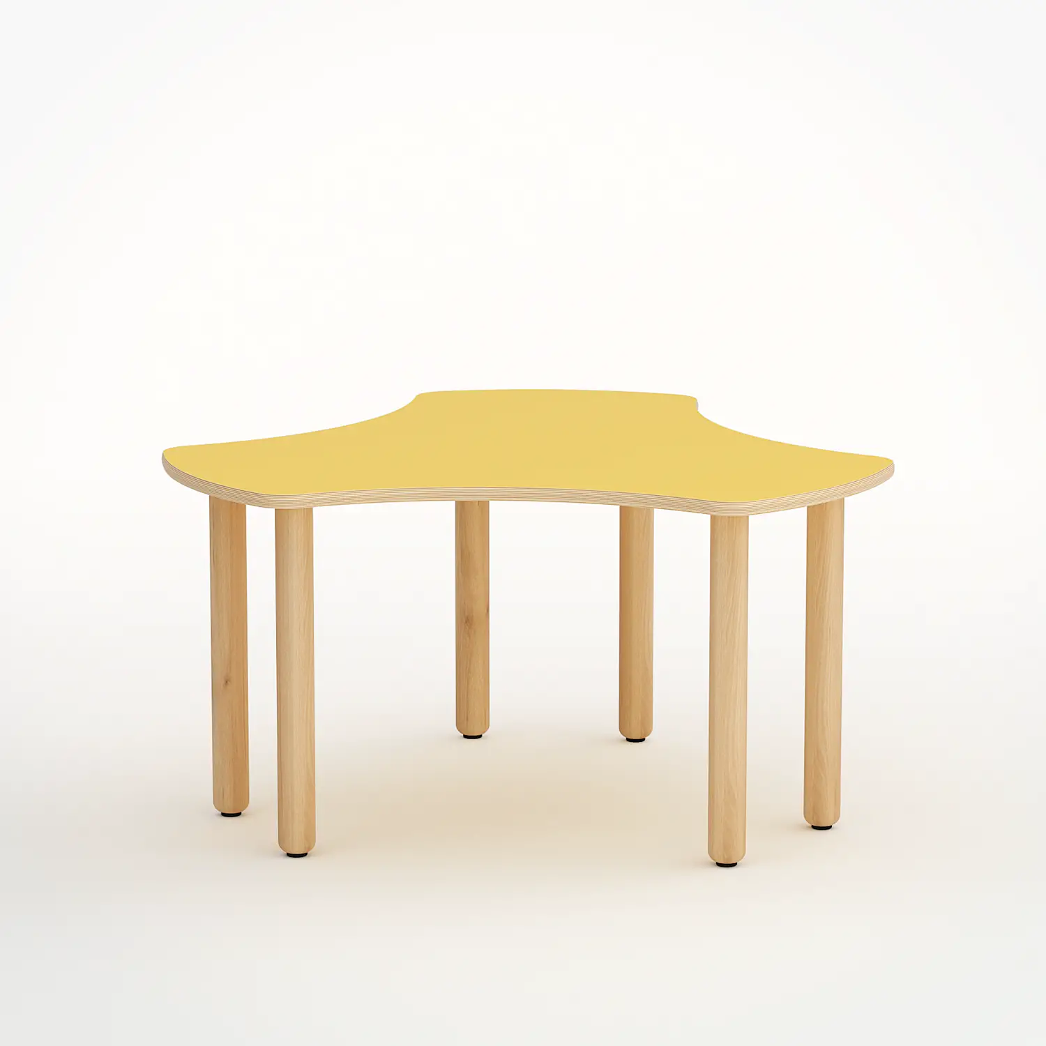 TABLE ONDA ESATONDO H 58 CM - MEASURE 3 - YELLOW - Chairs and work tables
