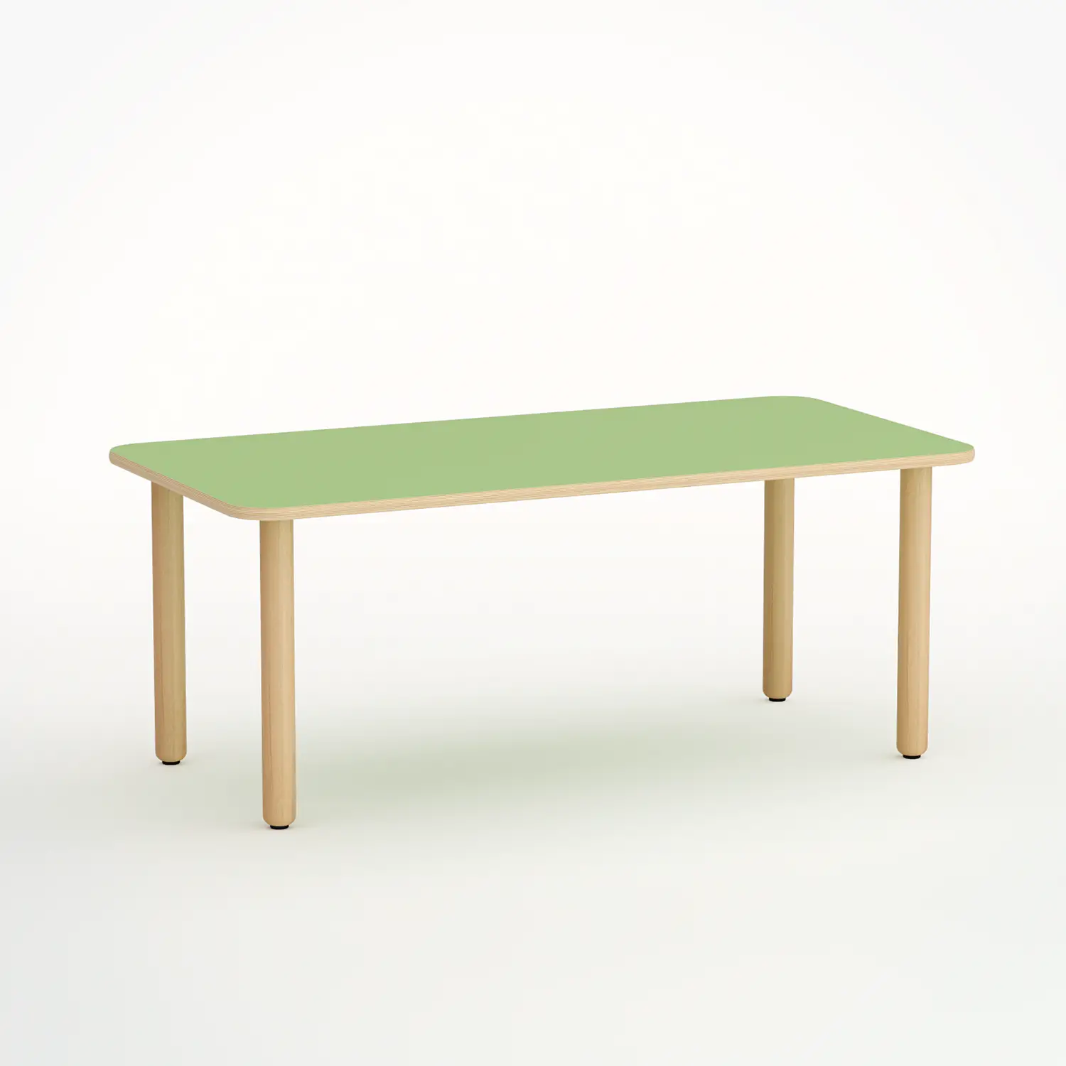 Tavolo Forma Rettangolare H 55 cm – Misura 3 - Verde - Conforme CAM - Tavoli e piani di lavoro