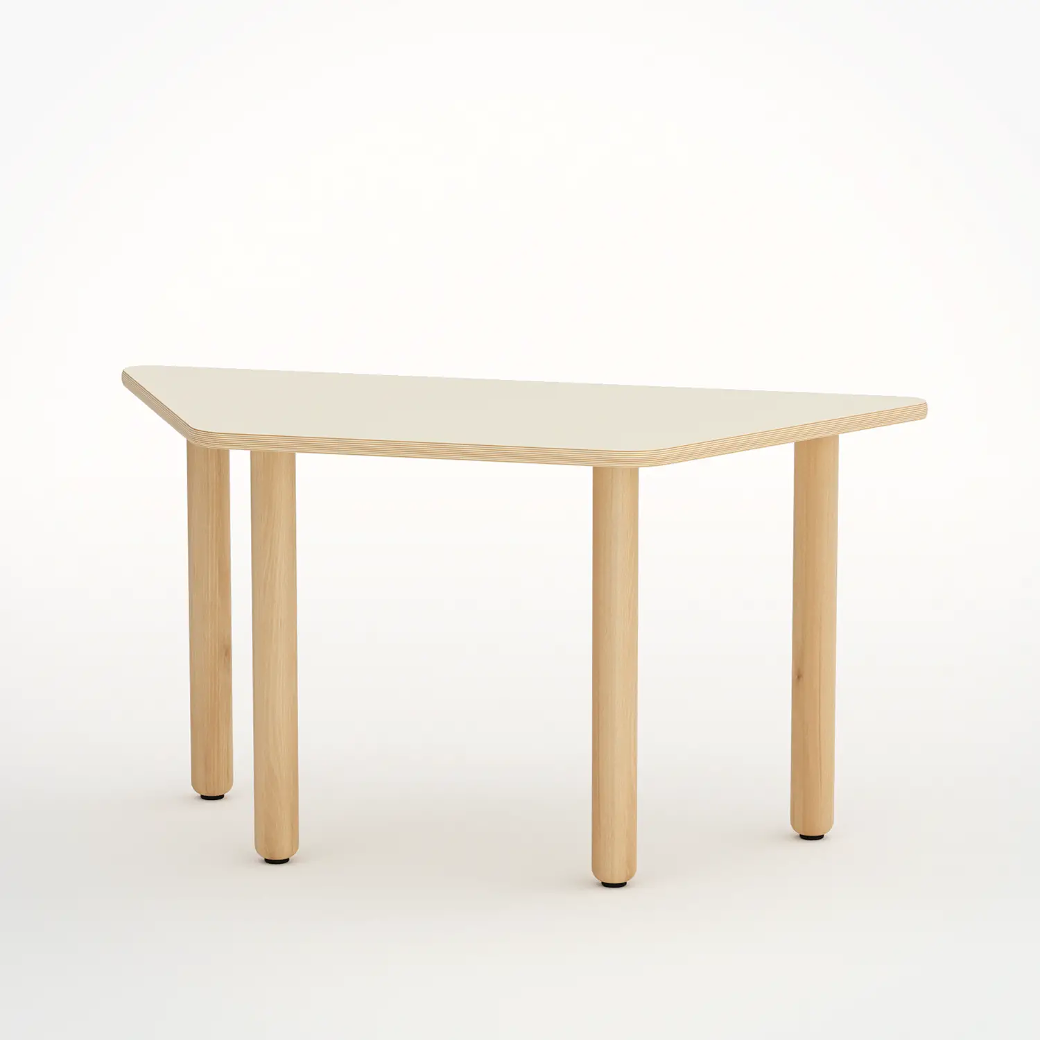 Kindergarten Table Trapezoid Shape Size 3 Magnolia - Chairs and work tables