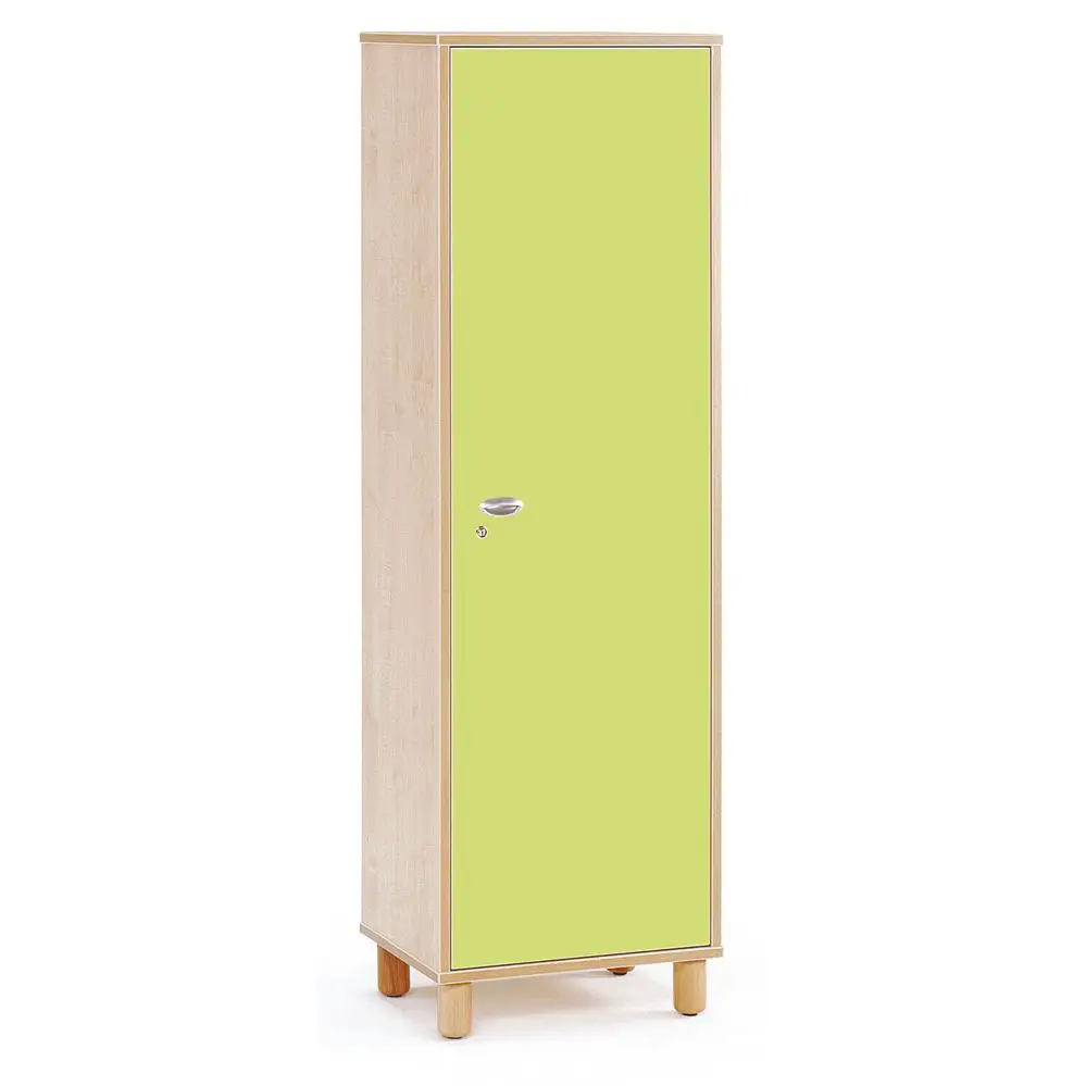 Mobile Scuola Infanzia Onda Colonna Anta Lunga Destra Verde - Arredo Nido e Infanzia