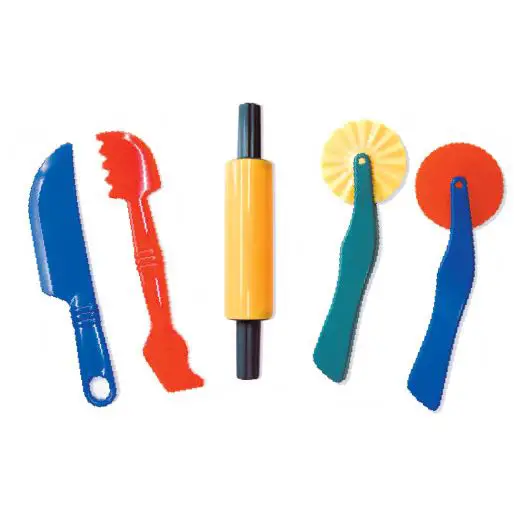 Utensili in Plastica per Modellare – Set 5 Pezzi - Paste per modellare
