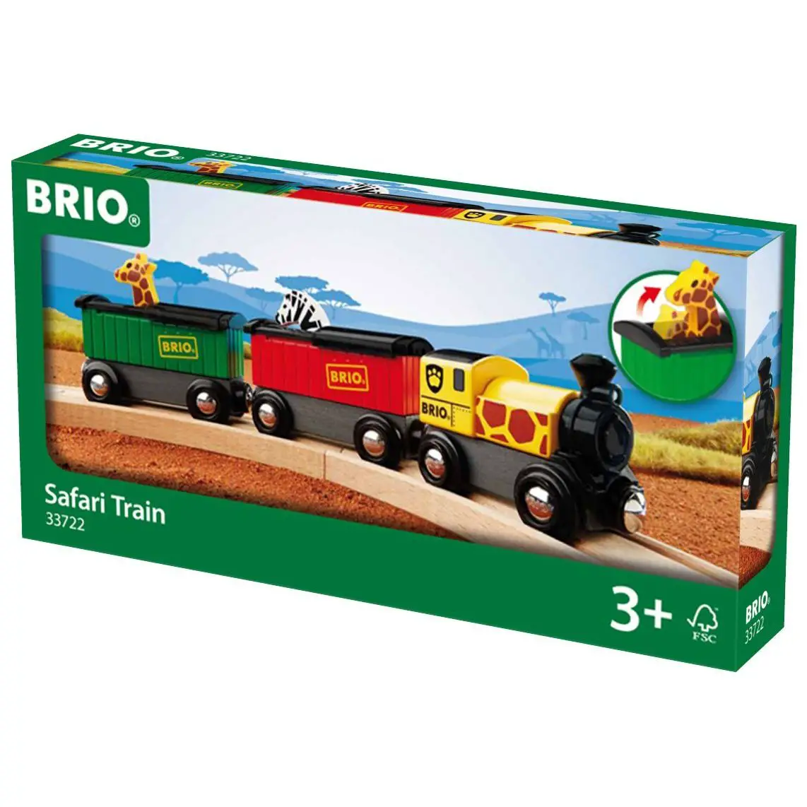 BRIO Treno Safari – Avventure Interattive nella Savana - Costruzioni in legno
