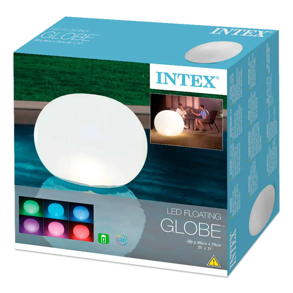 PALLONE LUMINOSO CON BATTERIE RICARICABILI CM 89X79 - estivo mare