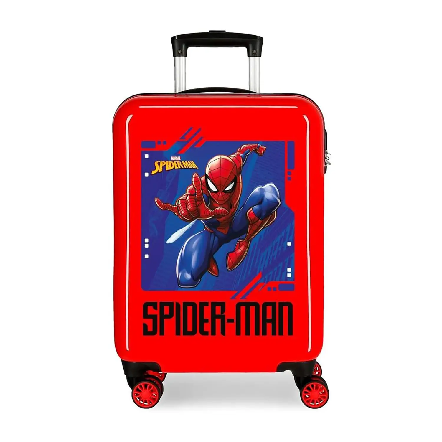 Trolley Spiderman Street Rosso 55cm Bagaglio a Mano ABS - regalo e gadget valigeria