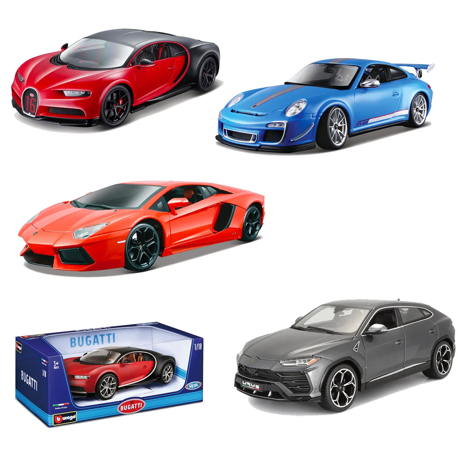 AUTO 1:18 COLLEZIONE BBURAGO ASS. - modellini