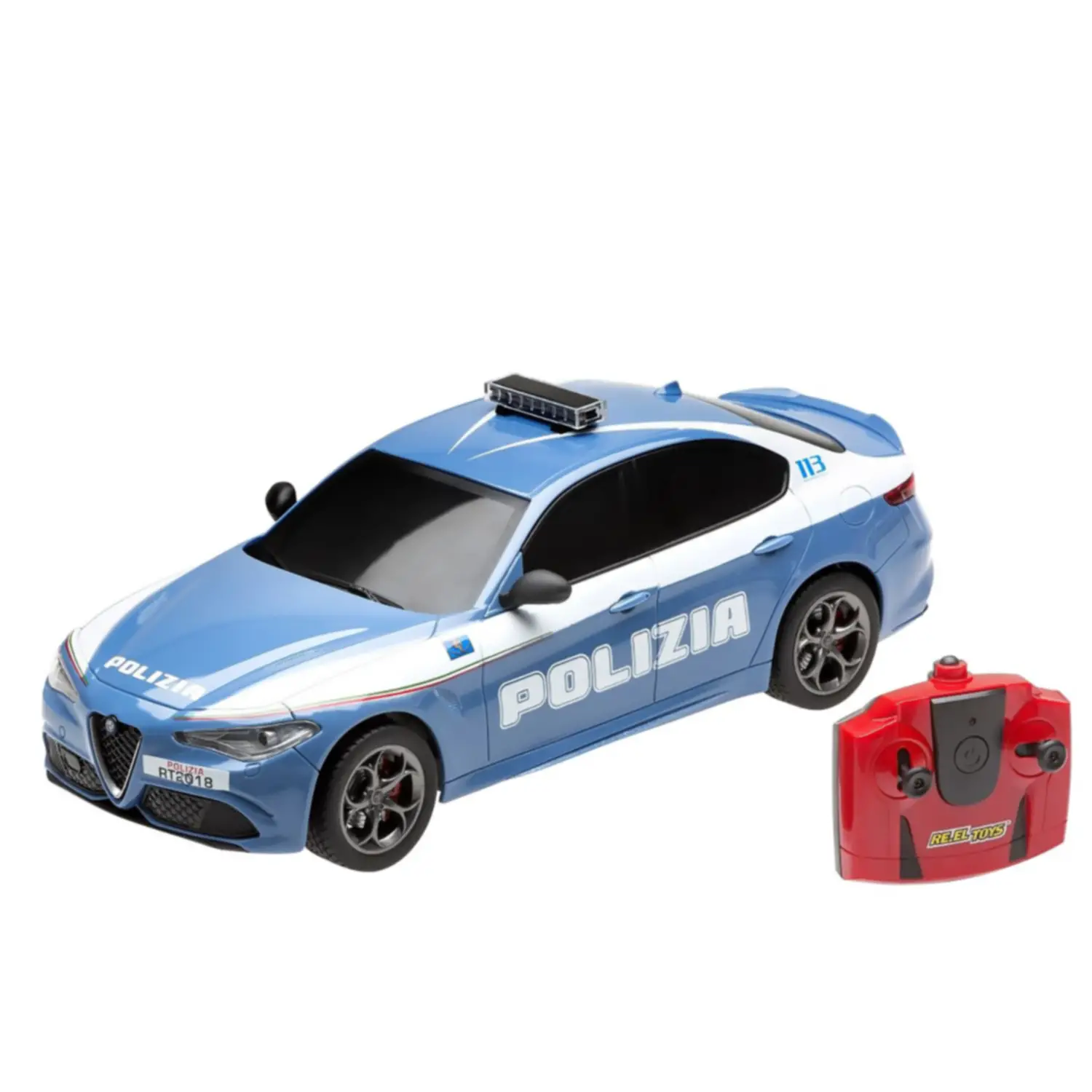 Radiocomando Auto 1:18 Alfa Giulia Polizia – Scala 1:18 - radiocomandi