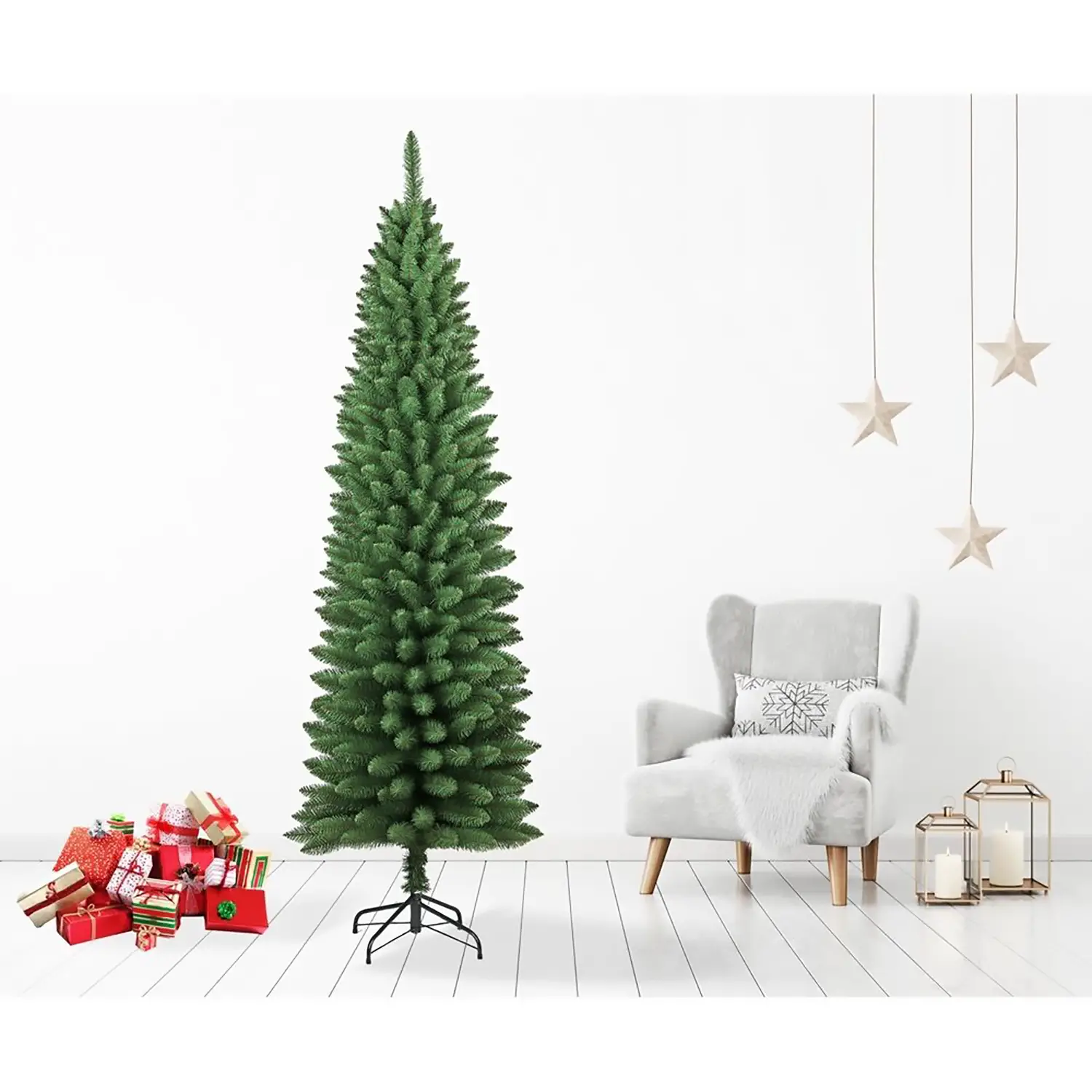 Albero di Natale Silvestre 240 cm – Slim, Folto e Realistico - alberi