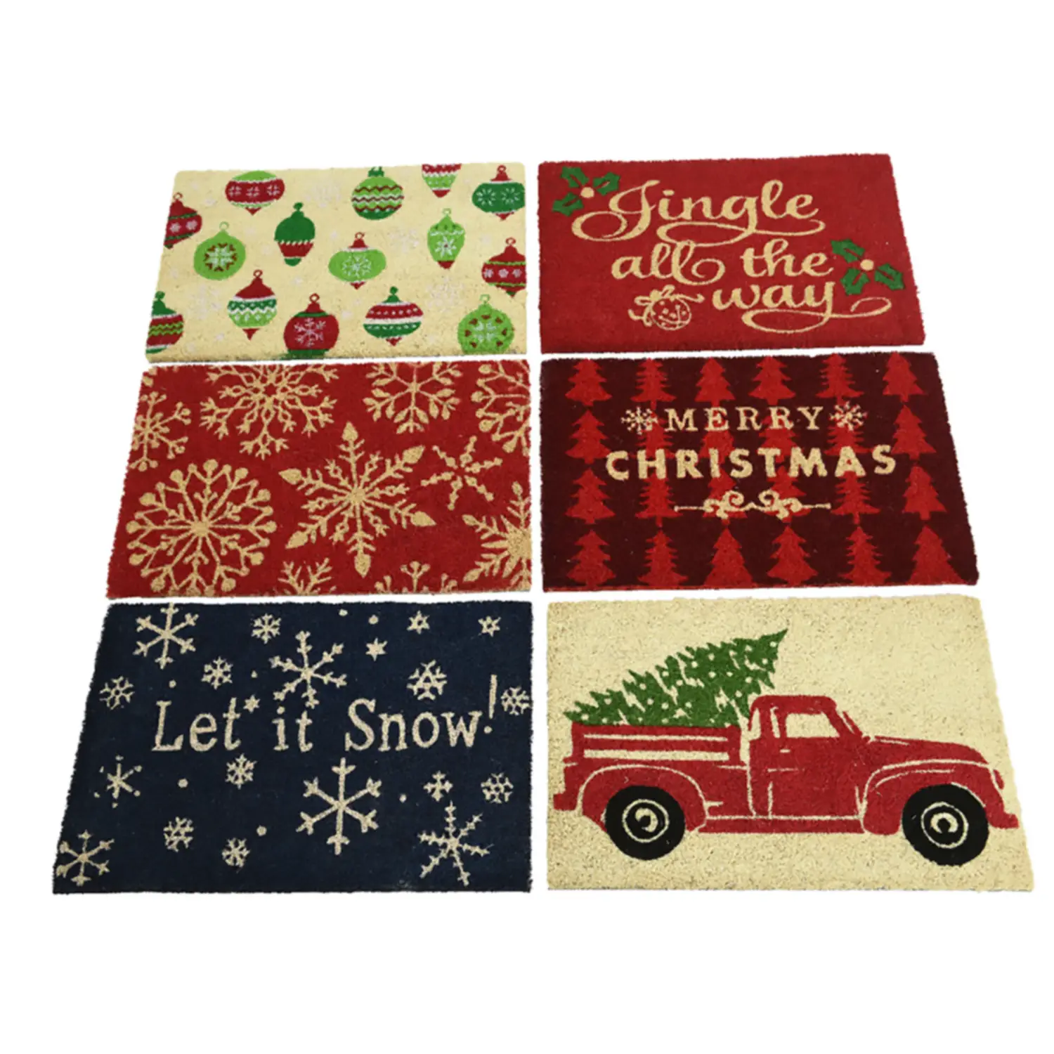 Doormat 6 Assorted 40x60x1.5 cm - home decorations