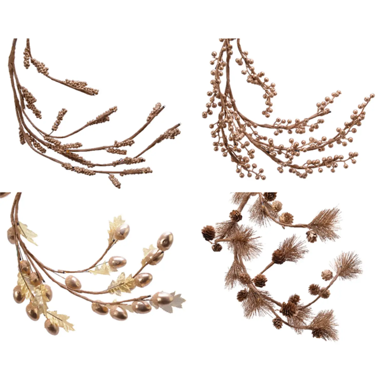 Natale Micro LED Garland Warm White 100 cm – Ghirlanda Luminosa Elegante - addobbi albero