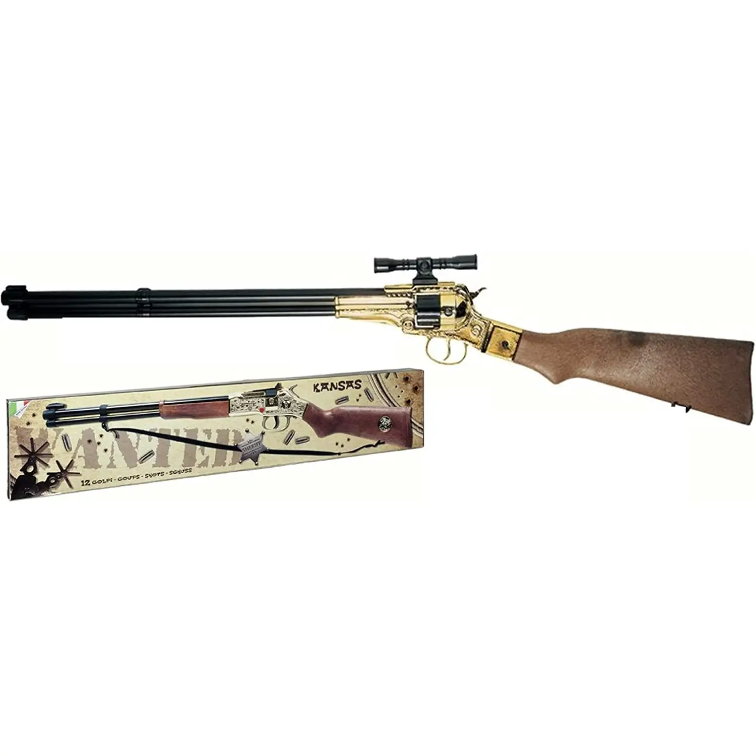 Fucile Giocattolo Kocis Gold – Gioco Avventura e Realistico per Bambini - armi soldatini