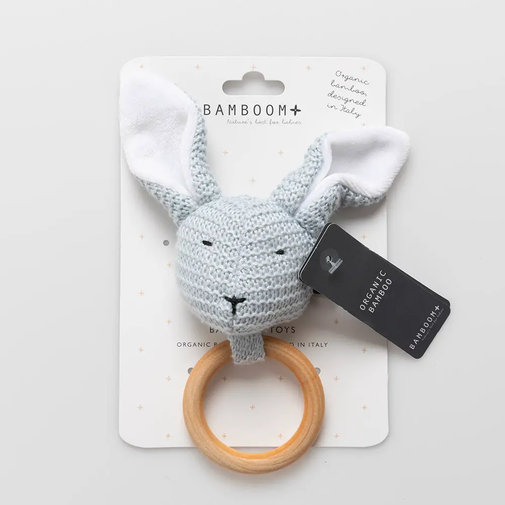 Massaggiagengive in Legno Coniglietto – Lightblue – Bamboom - massaggia gengive