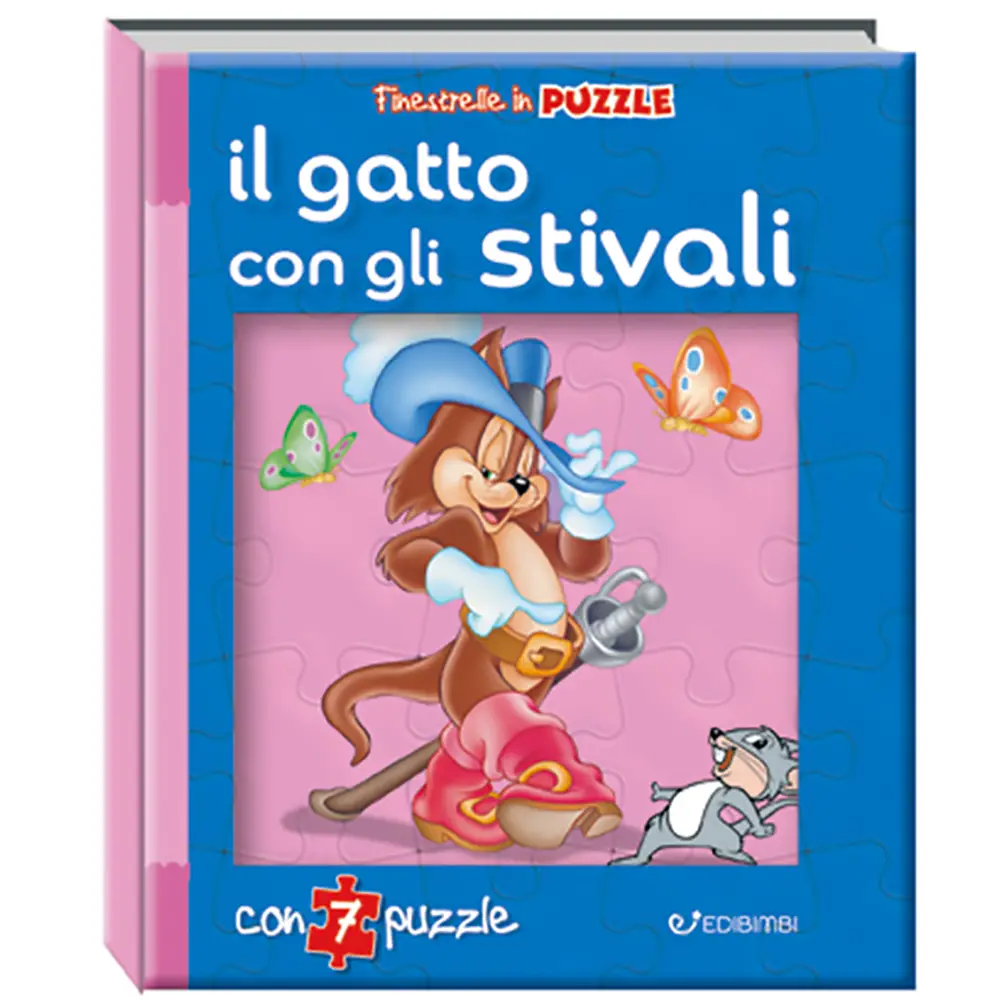 Finestrelle in Puzzle Gatto Stivali – Collana Edizione Rinnovata - Prima biblioteca