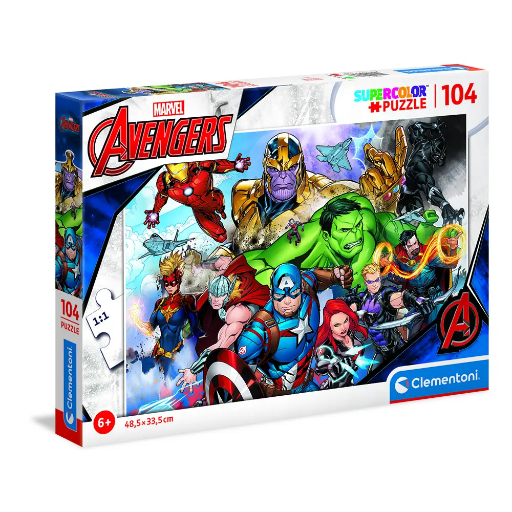 Puzzle 104 Pezzi Marvel Avengers – Clementoni - Puzzle in cartone