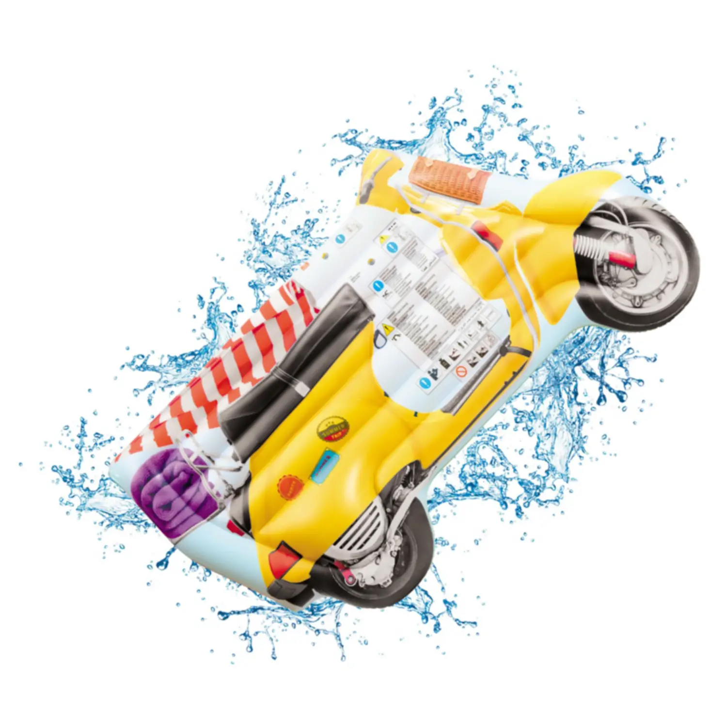 Materassino Gonfiabile Jumbo Vintage Motor Bike - Relax e Divertimento - estivo mare