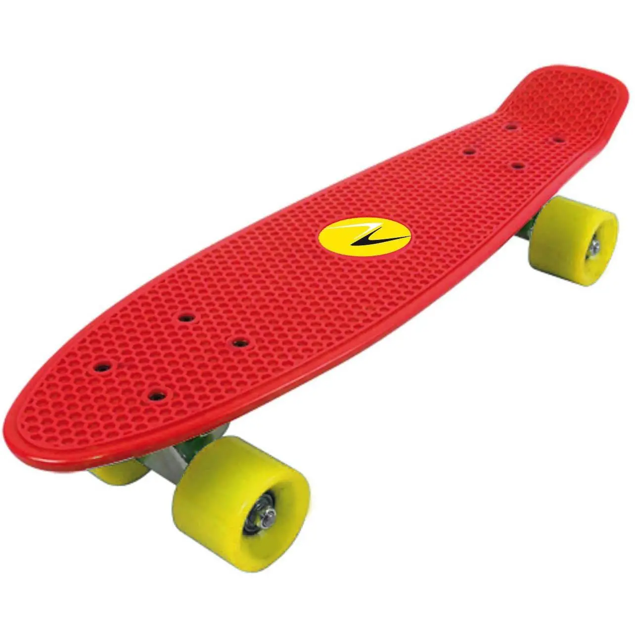 Skateboard Freedom Tavola Rossa Ruote Gialle - Sicuro e Divertente - skateboard