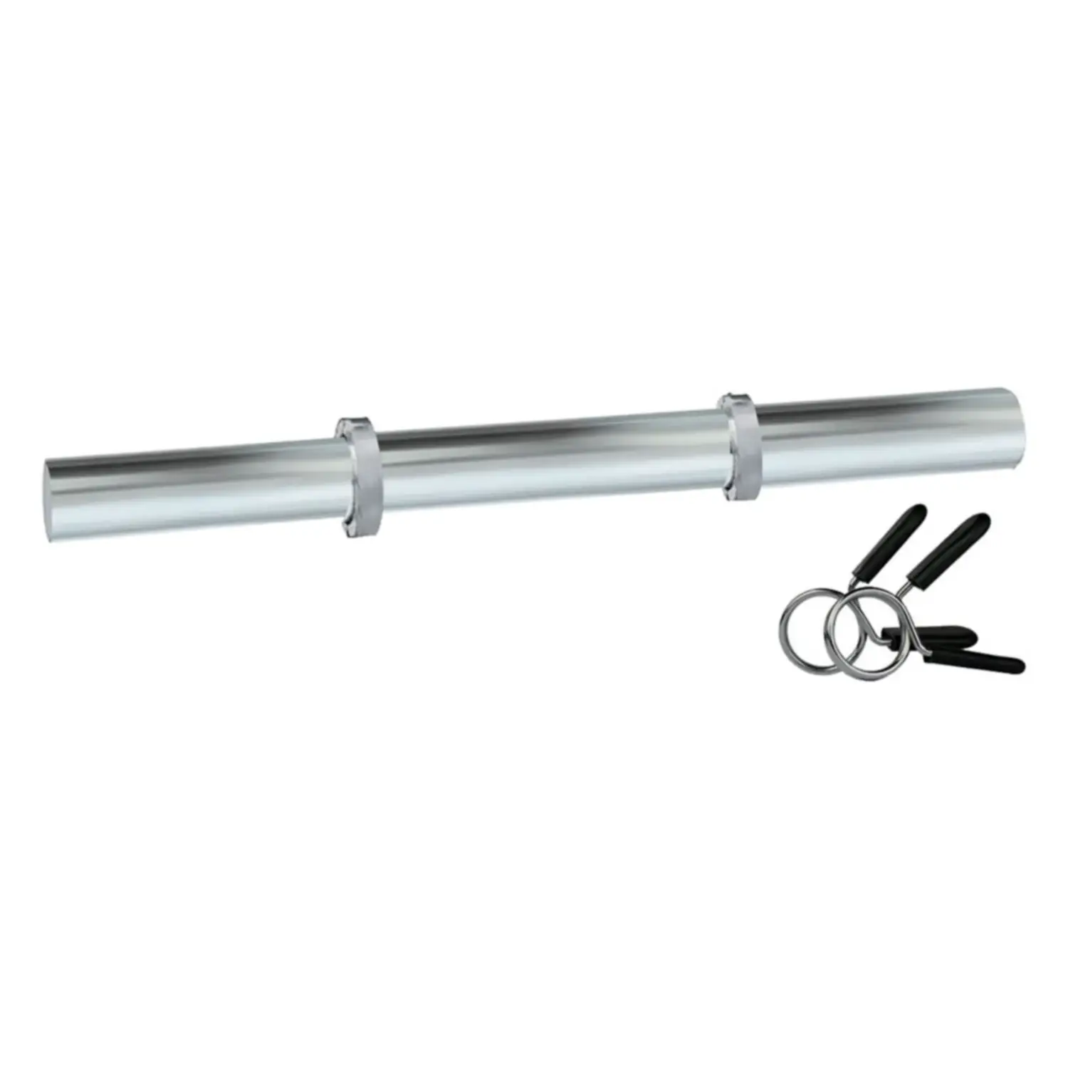 Manubrio Cromato 35 cm con Chiusura a Molla - Foro 25 mm - pesi