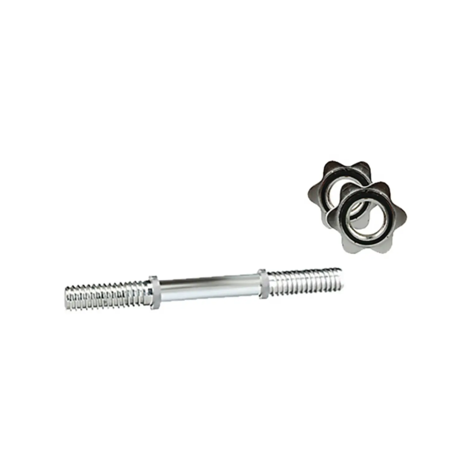 Manubrio Cromato 38 cm con Chiusura a Vite - Foro 25 mm - pesi