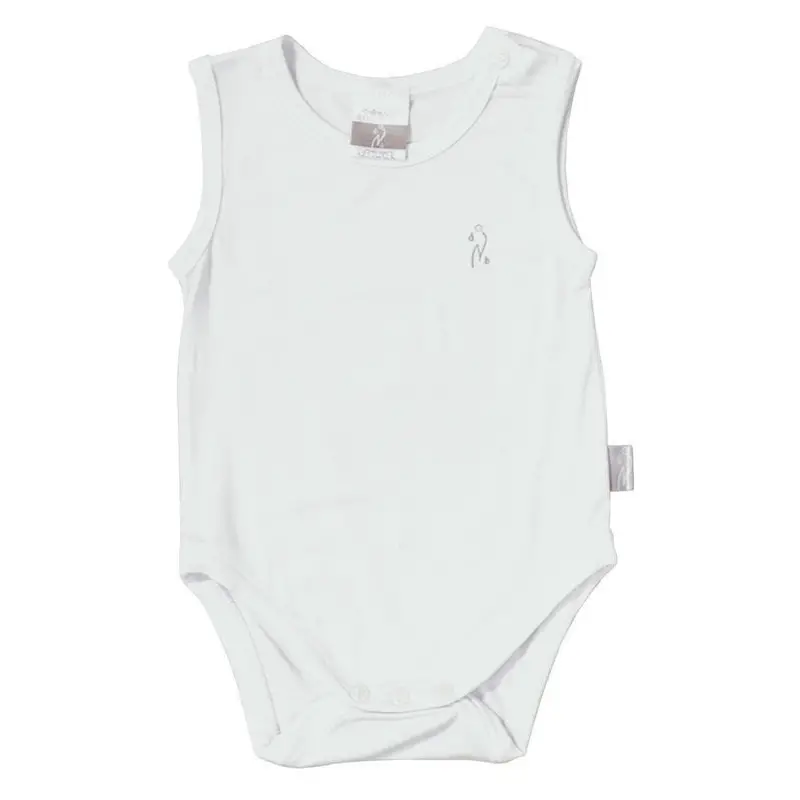 Body Canottiera Bamboo 9-12 Mesi Bianco - intimo neonato