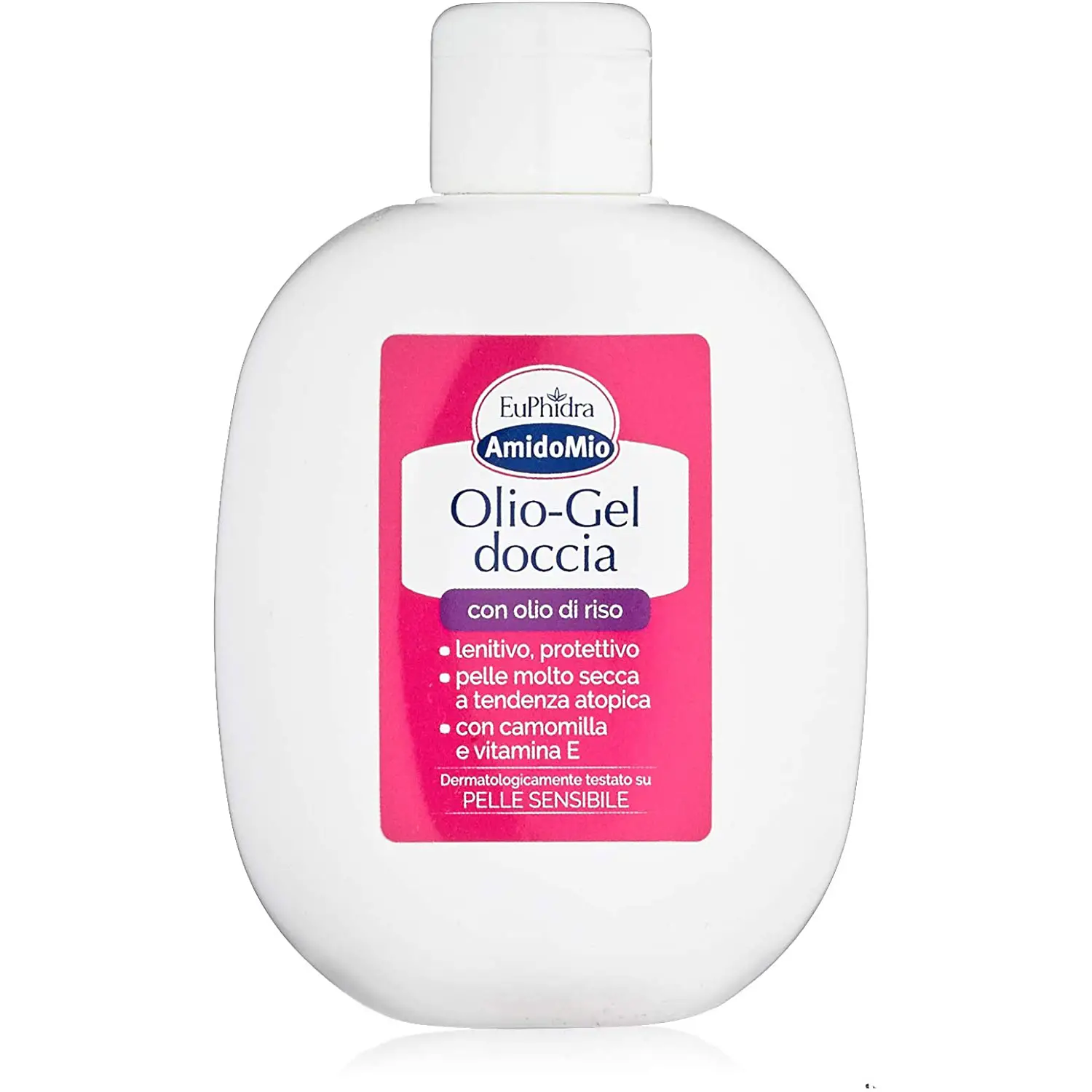 Euphidra Amidomio Olio Gel Doccia 200 ml – Detergente Lipidico per Pelli Molto Secche e Atopiche - cosmesi e igiene