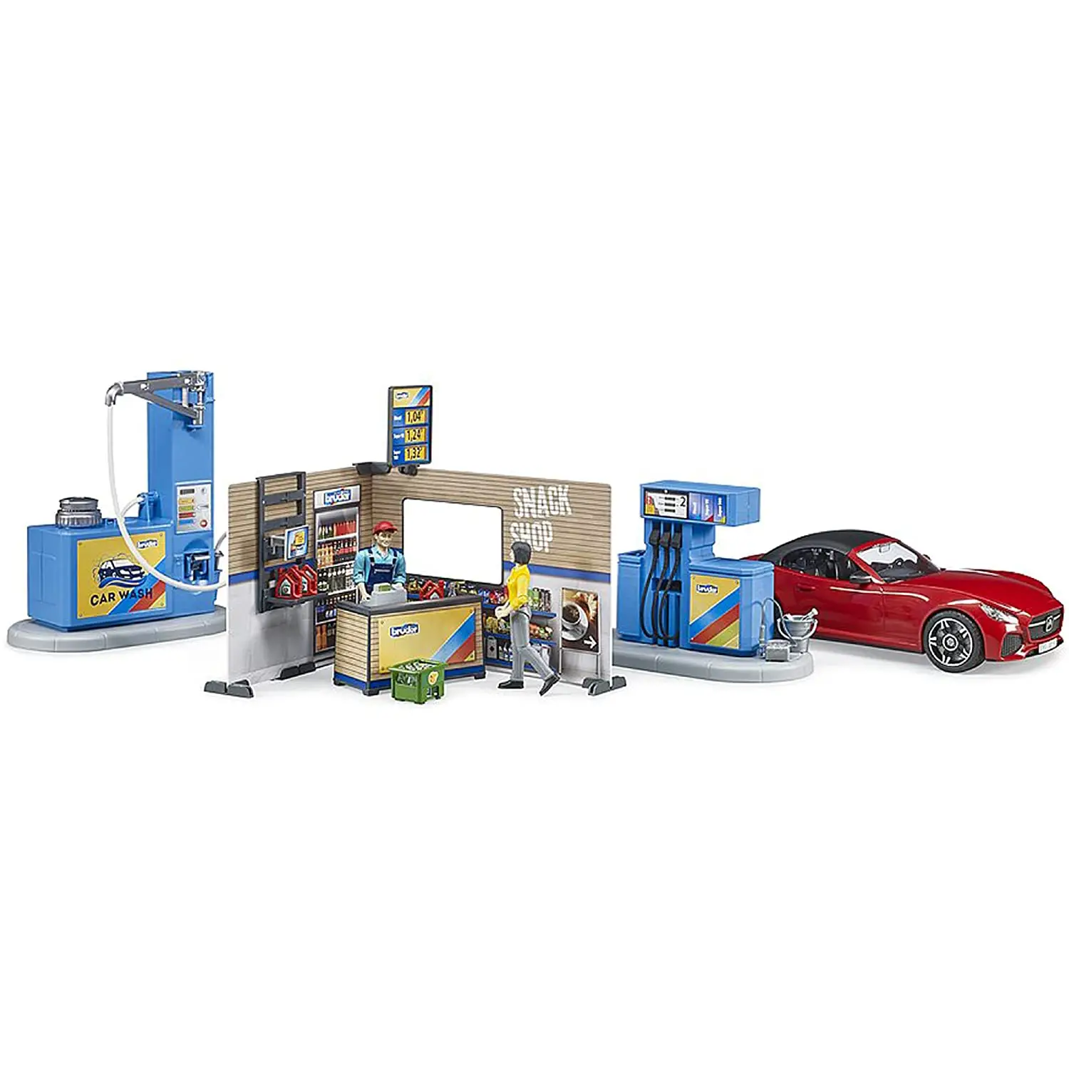 Bruder Stazione Di Servizio Con Lavaggio Auto • 62111 - play set