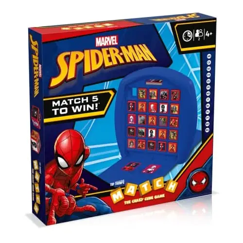 Top Trumps Match Spiderman – Gioco da Tavolo Marvel per Bambini e Famiglie - Giochi di società