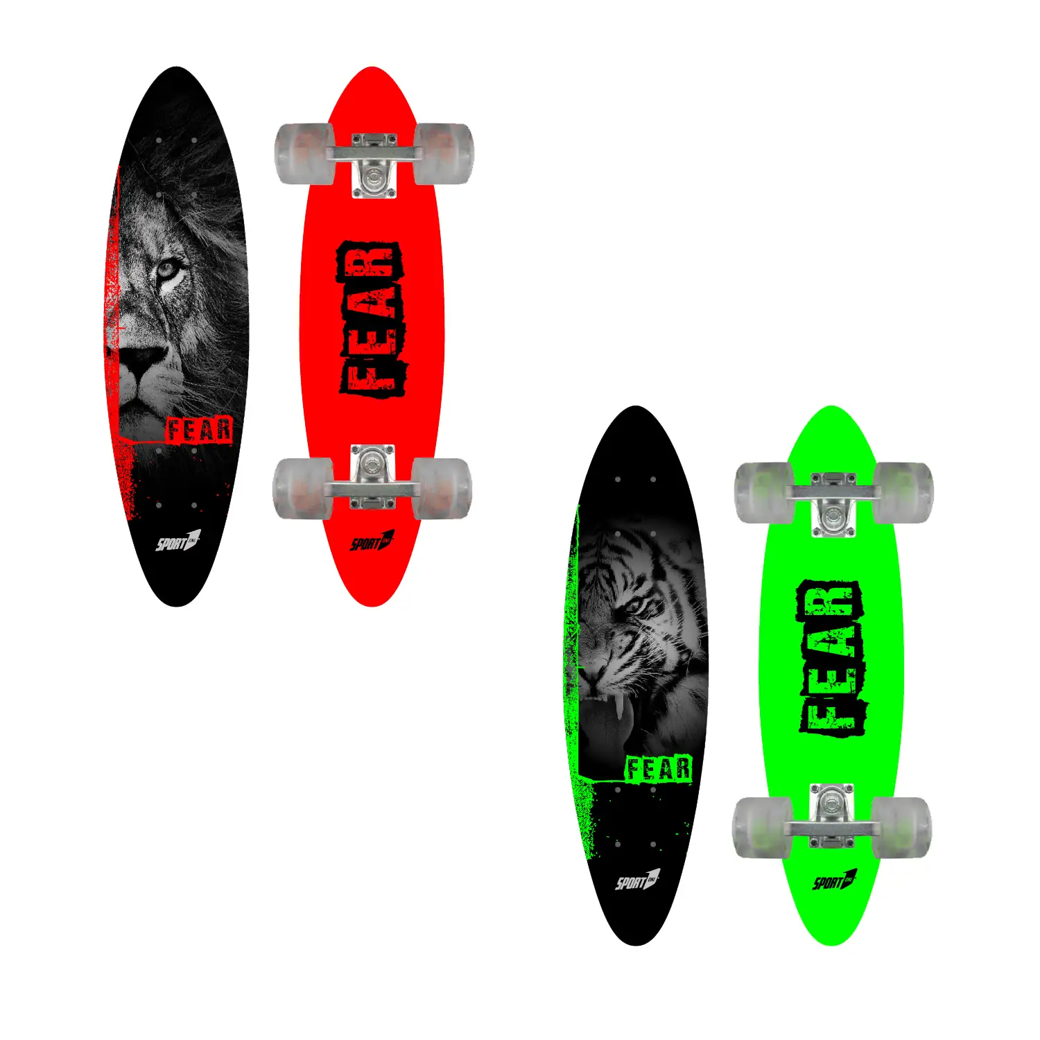 Skateboard Fear ABEC 7 – Resistente e Performante fino a 100 kg - skateboard