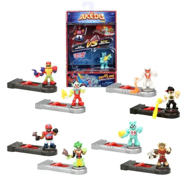 Akedo Blister Doppio – Mini Combattenti Ultimate Arcade Warriors - action figures ed accessori