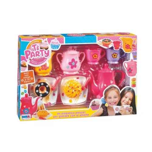 Scatola Te Party Completo - Alimenti, mercatini, stoviglie