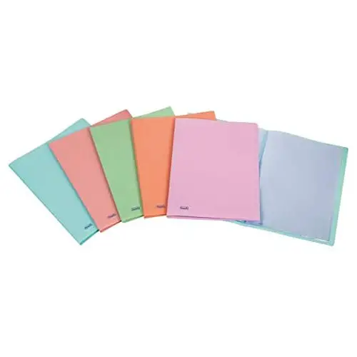 Portalistini Favorit Pastel 22x30 con 20 Buste – PPL Opaco, Colori Assortiti - Archiviazione