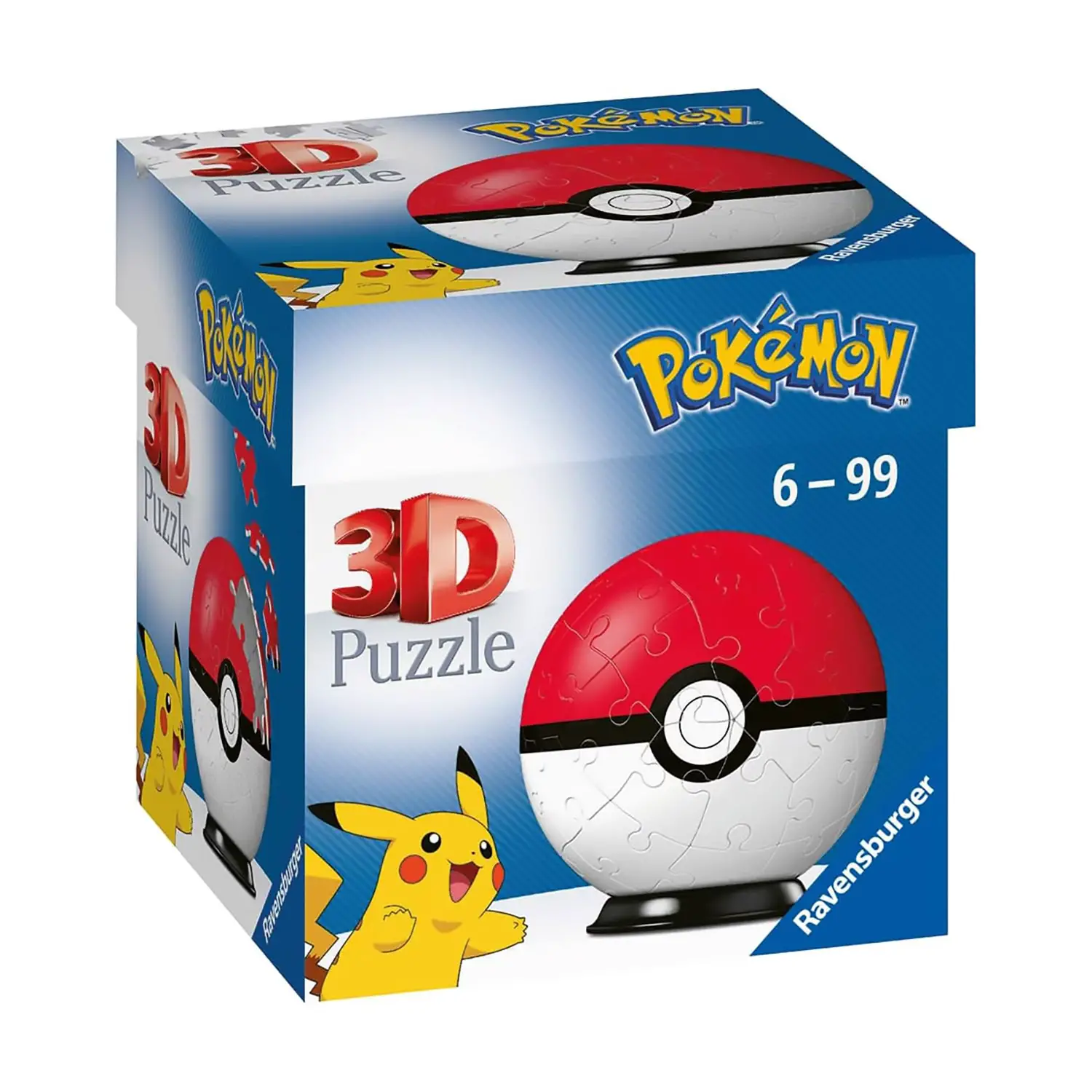 Puzzle 3D Pokeball Rossa Ravensburger – 54 Pezzi - puzzle 3d