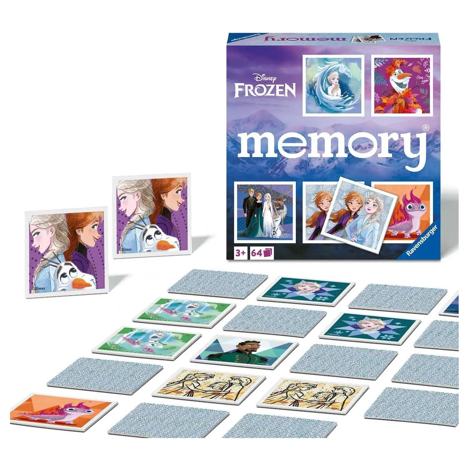Memory Frozen Ravensburger – 64 Tessere - Memory e Domino