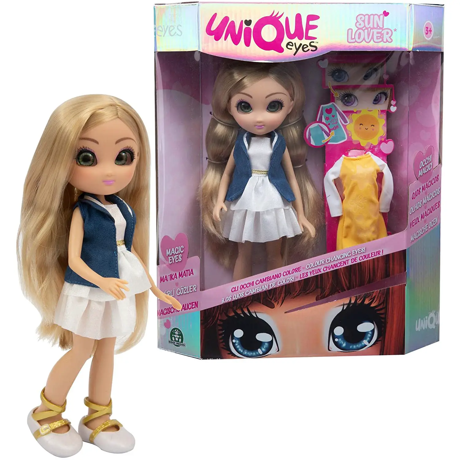 Unique Eyes Fashion Doll Sun Lover Amy: The Doll Who Changes Color in the Sun - collectible baby girl