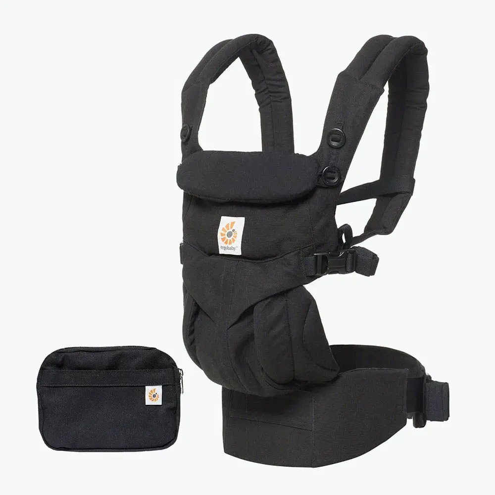 Marsupio Omni 360 Ergobaby Cool Air Pure Black - marsupi e zaini porta bimbo