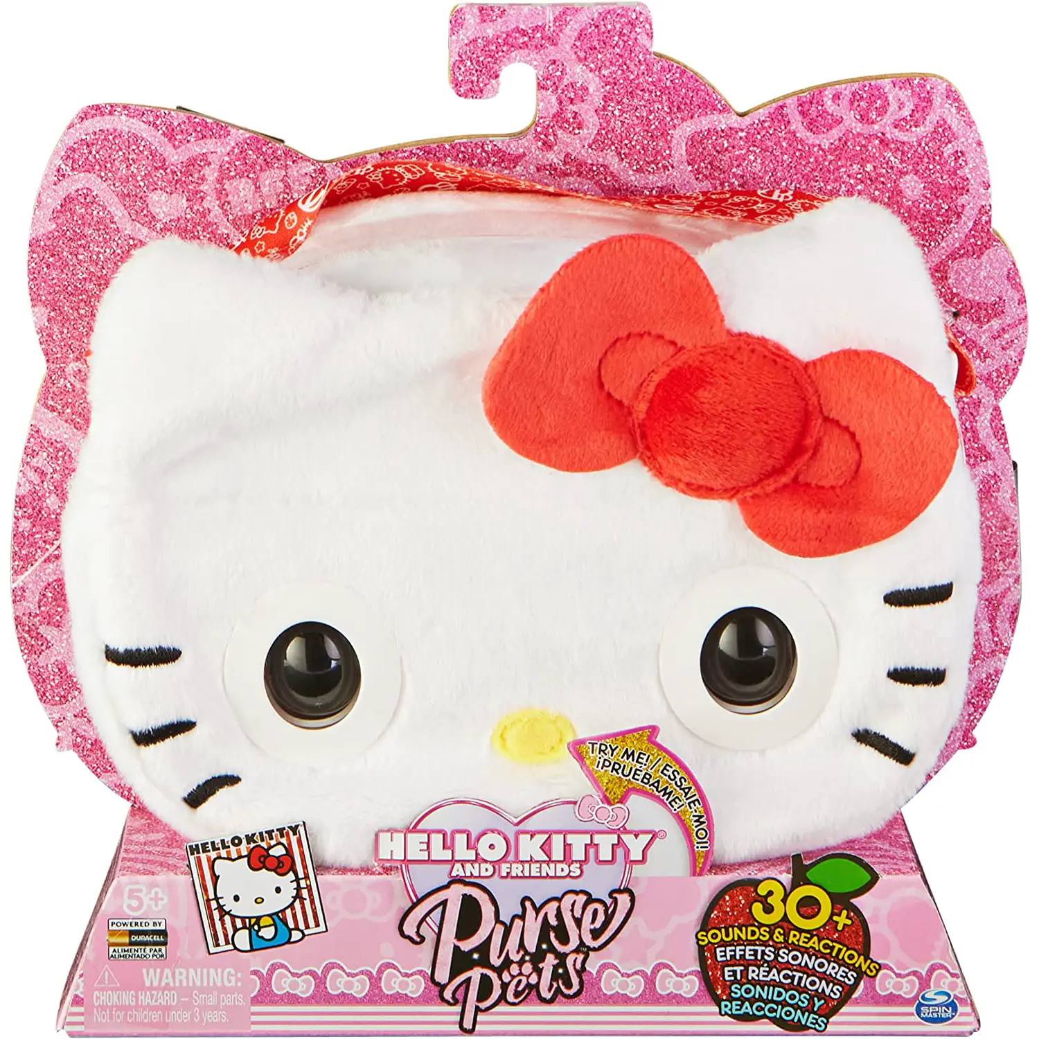 Purse Pets Borsetta Interattiva Hello Kitty – Borsa Giocattolo Elettronica con Suoni e Luci - collezionabili bambina