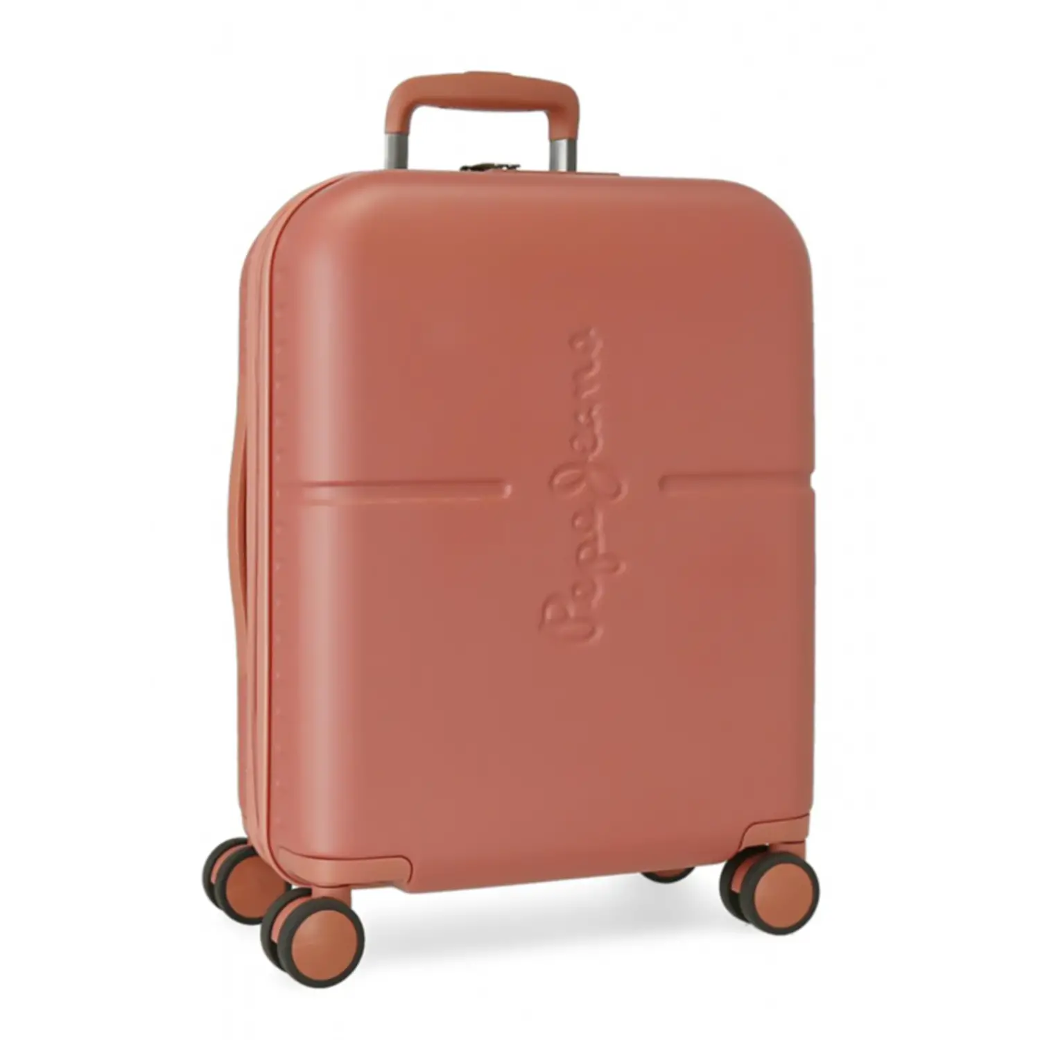 Pepe Jeans Trolley da Cabina Abs 55cm. 4 Ruote Highlight Terracotta - regalo e gadget valigeria