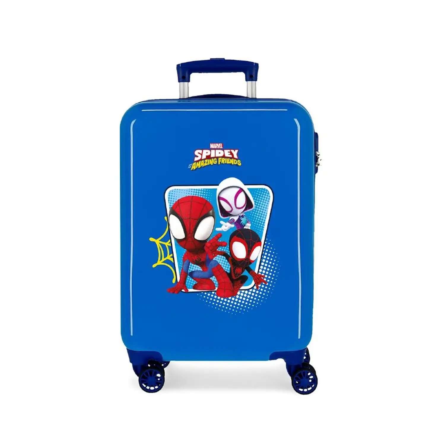 Spidey Team Up Cabin Trolley Abs 55 cm. 4 Wheels Blue - gift and gadgets luggage