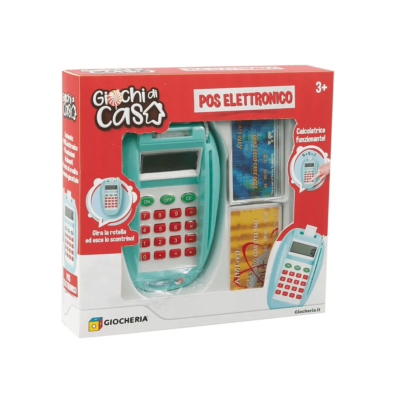 Giochi di Casa - Pos Supermercato Elettronico per Bambini - Alimenti, mercatini, stoviglie