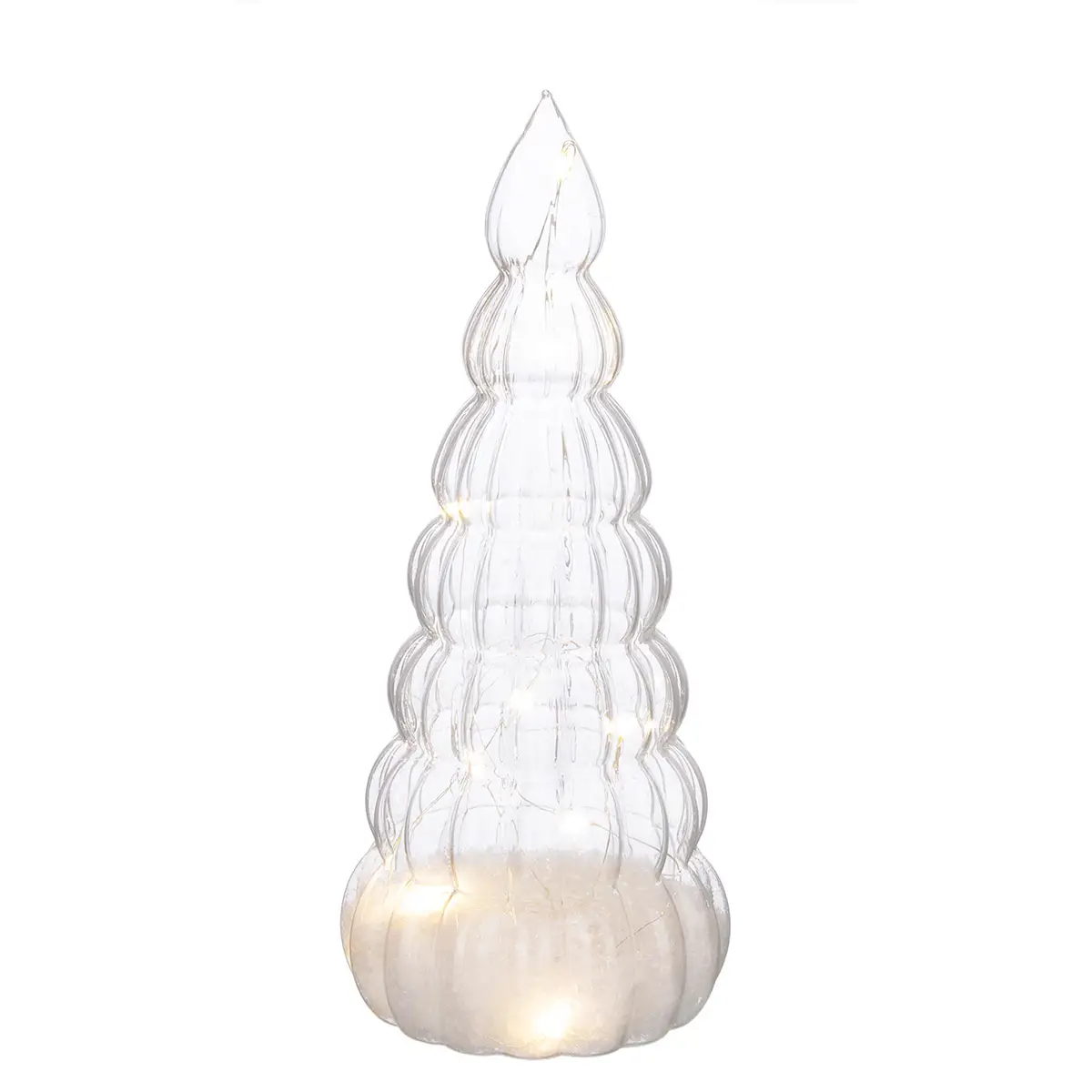 Pino Vt Sliver Trasparente L con LED - addobbi casa