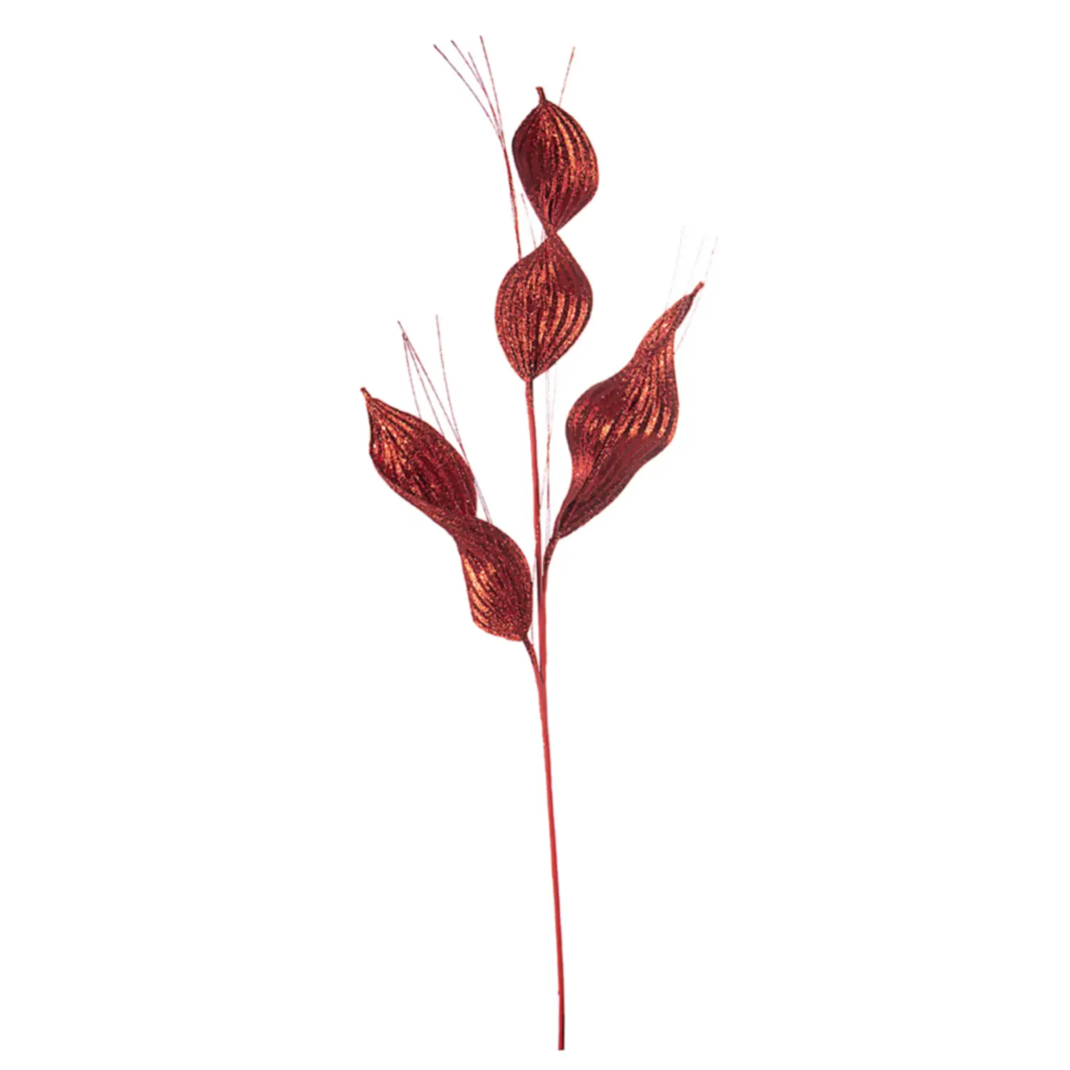 Ramo Lisbeth Rosso – Altezza 80 cm - addobbi albero