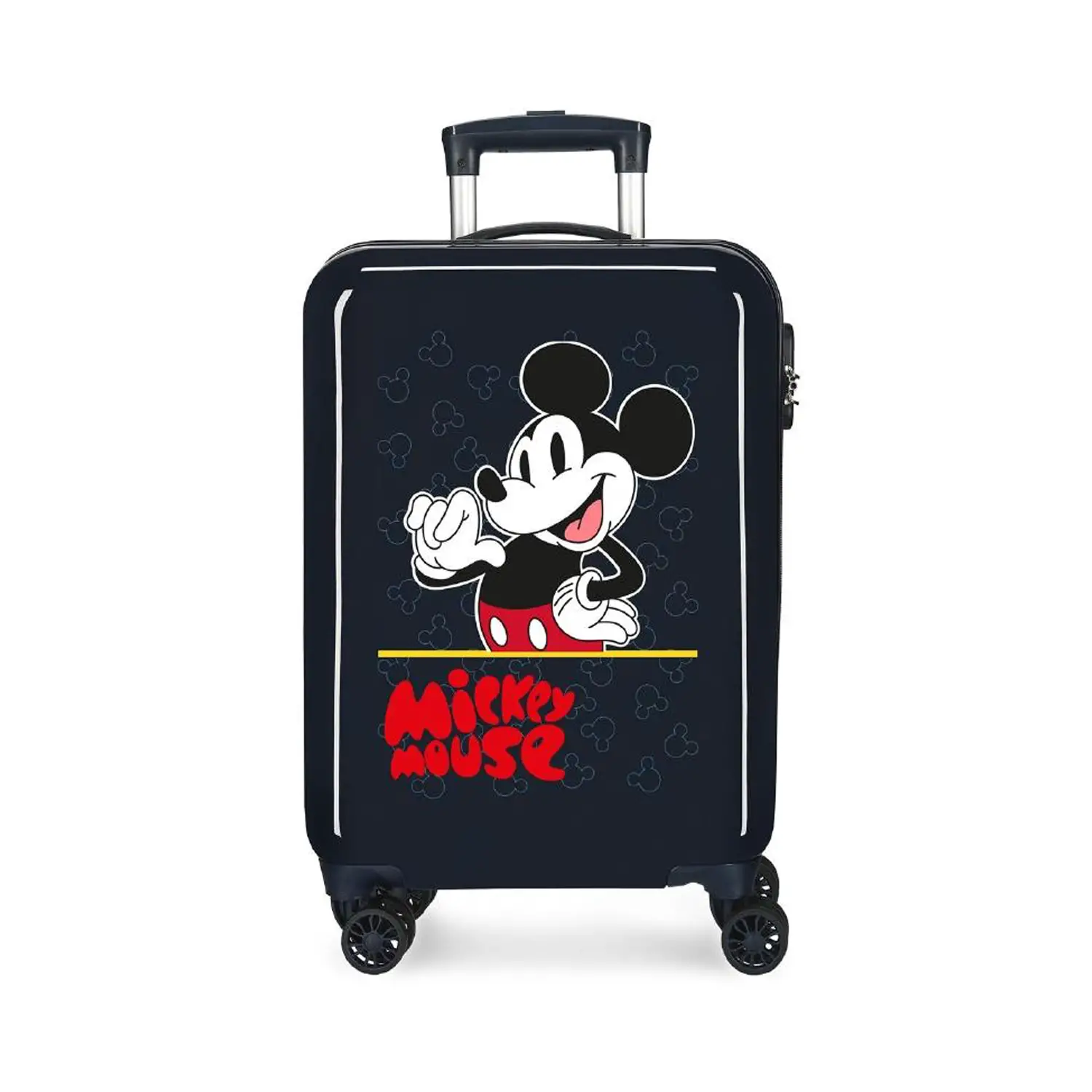 Mickey Mouse Fashion Trolley Abs 55cm. 4 Ruote Nero - regalo e gadget valigeria