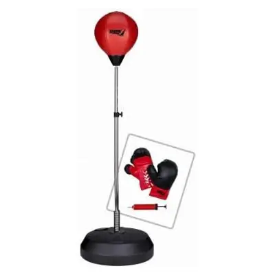 Punching Ball Pro con Guantoni e Pompa – Altezza Regolabile 120-145 cm - Attrezzature sportive