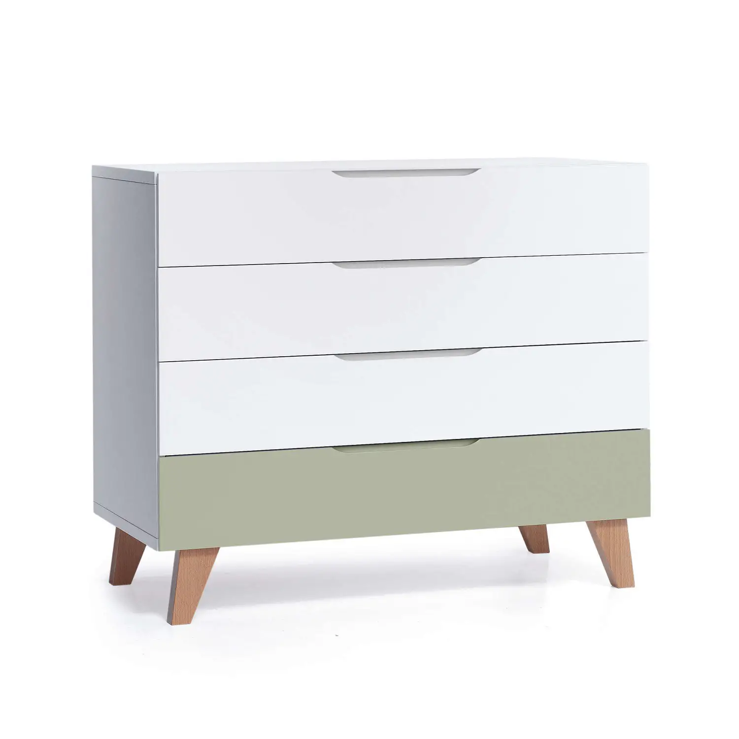 Alondra Lifestyle Cassettiera 4 Cassetti Bianco Menta D247r-M5695 - collezioni