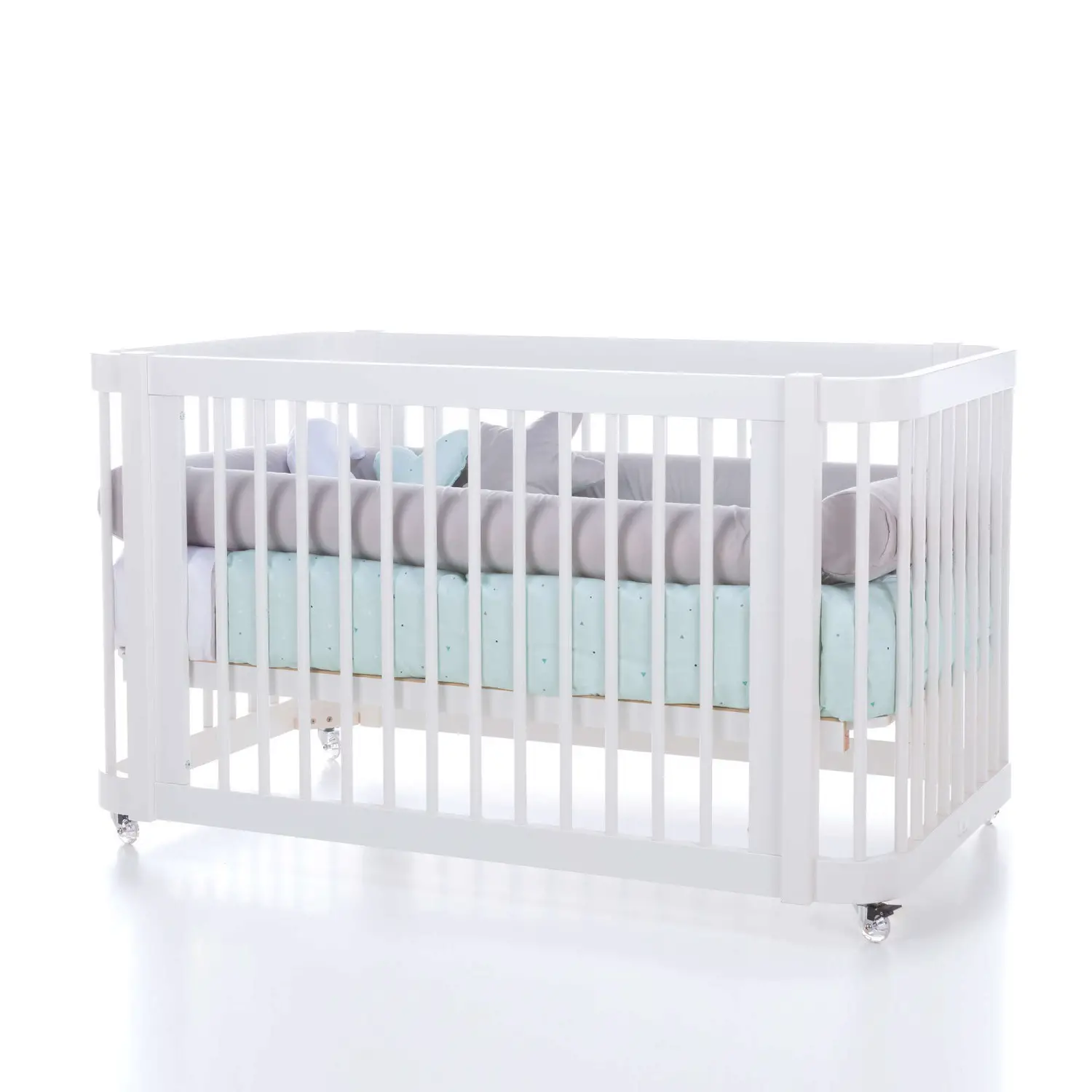 ALONDRA CREA 2 BIANCO K34 C300-M1100 CON SPONDA JUNIO E KIT FIANCO LETTO MATERASSO ZH70-140 - collezioni